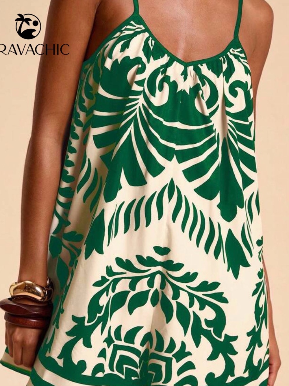 Travachic Vacation Printed
Sleeveless Jumpsuit For Women